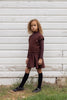 Farren and Me French Terry Washed Burgundy Vest