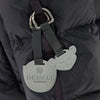 Denali Outerwear Child Classic Black Coat with fur and Keychain Detail
