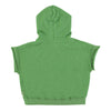 Piupiuchick Green W/ Multicolor "Camp" Print Sleeveless Hooded Sweatshirt