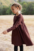 Farren and Me High Waisted Washed Burgundy Dress