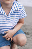 Farren and Me Boys Royal Blue Stripes Polo