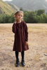 Farren and Me High Waisted Washed Burgundy Dress