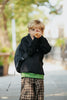 Limited Edition Boys Leopard Polo Grey Sweatshirt.