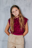 Limited Edition Leopard Knit Raspberry Vest