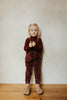 Limited Edition Embroidered Bow Brick Overalls.