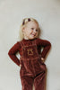 Limited Edition Embroidered Bow Brick Overalls.