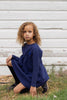Farren and Me High Waisted Washed Blue Dress