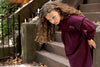 Rooie and Friends Girl Mauve Mock Neck