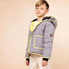 Denali Outerwear Mineral/Lime Matte Coat with contrast taping