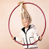 Denali Outerwear Cream/Black Matte Coat with contrast taping