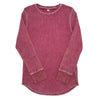 Siccinino Distressed Rib Mauve Tshirt