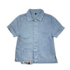 Zaloo Cherry Tag Short Sleeve Chambray Shirt