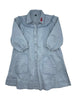 Zaloo Sketch Heart Blue Chambray Shirt Dress