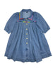 Zaloo Happy Stitch Dress Denim