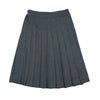 Sciacca Uniform Pleat Black Chambray Skirt