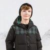 Ellabee Fashions Olivier Down Black/Green Plaid Jacket