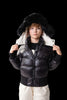 Ellabee Fashions Fur Accent Lining Black/White Bomber.