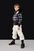 Ellabee Fashions Fur Accent Lining Black/White Bomber.