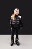 Ellabee Fashions Fur Accent Lining Black/White Bomber.
