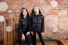 Ellabee Eva Fur Lined Down Black Hoodie