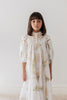 Petite Amalie Doily Applique Voile Spring Meadow Print Dress