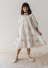 Petite Amalie Doily Applique Voile Spring Meadow Print Dress