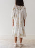 Petite Amalie Doily Applique Voile Spring Meadow Print Dress