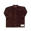 Birnham on the Sea Pleat Detail Brick Corduroy Shirt Dress.