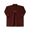Birnham on the Sea Pleat Detail Brick Corduroy Shirt Dress.