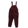 Birnham on the Sea Girl Scalloped Brick Corduroy Overalls