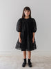 Petite Amalie Black Embroidered Organza Babydoll Dress 1225B