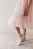 Petite Amalie S/S Poppy Lace Trim Soft Peach Dress