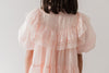 Petite Amalie S/S Poppy Lace Trim Soft Peach Dress