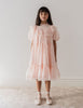 Petite Amalie S/S Poppy Lace Trim Soft Peach Dress