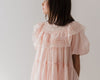 Petite Amalie S/S Poppy Lace Trim Soft Peach Dress