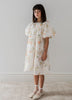 Petite Amalie Short Sleeve Summer Bouquet Smock Print Dress