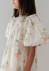 Petite Amalie Elbow Sleeve Summer Bouquet Smock Print Dress