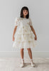 Petite Amalie Elbow Sleeve Spring Meadow Butterfly Dress