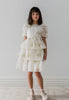 Petite Amalie Elbow Sleeve Spring Meadow Butterfly Dress