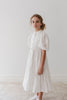 Petite Amalie White Doily Voile White Dress