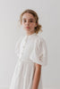 Petite Amalie White Doily Voile White Dress