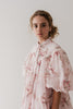 Petite Amalie Blush Orchid Linen Shirt Print Dress