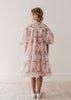 Petite Amalie Blush Orchid Linen Shirt Print Dress