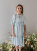 Steph by Petit Amalie Crochet Doily Chambray Dress