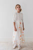 Petite Amalie Border Floral Linen Dress