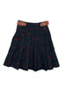 Zaloo Scattered Heart Black Skirt.