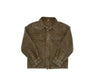 Zaloo Washed Cord Boy's Coffee Shirt.