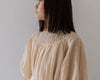 Petite Amalie Lace Yoke Linen Smock Cream Dress