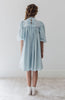 Steph by Petit Amalie Ribbon Trim Chambray Dress