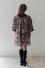 Petite Amalie Vintage Yoke Tulle Romantic Floral Print Smock Dress
